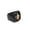 Gold, variant on Mens Lily Flower Ring Black Gold Diamond Inlay Band Rose Gold Accent Elegant Ring For Men Classic Style Finish