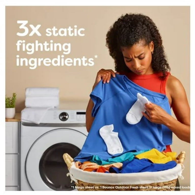 Bounce Mega Sheets Fresh Breeze (Pack of 8) - Walmart.com