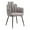 Gray, variant on Noosa Dining Chair Ivory Dining Chair, Modern Style, Shearling style fabric, Plywood, Indoor Dining