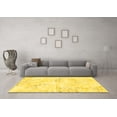 thumbnail image 3 of Ahgly Company Indoor Rectangle Abstract Yellow Modern Area Rugs, 2' x 5', 3 of 4