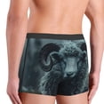 thumbnail image 5 of Daiia Moody Ram Portrait Men's Underwear Boxer Briefs, Cotton Stretch Moisture-Wicking Underwear-Medium, 5 of 9