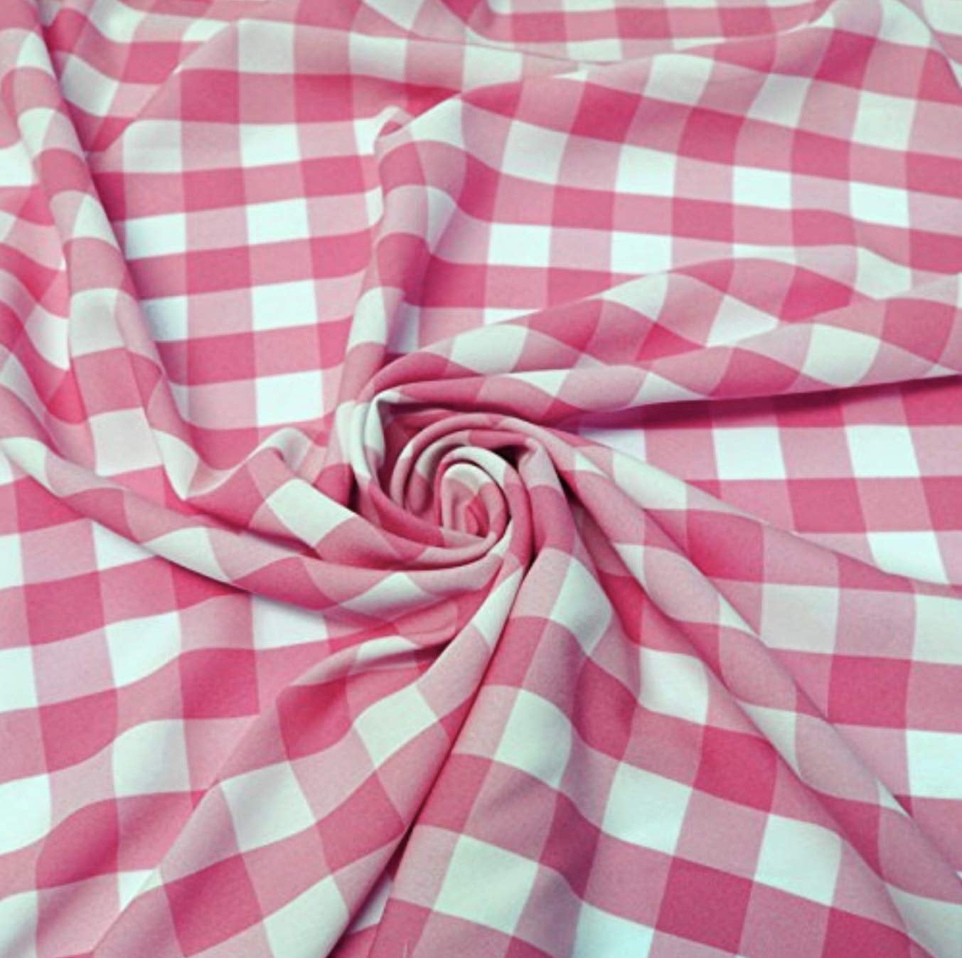 Checkered 1" Gingham 100 Polyester Buffalo Check Fabric by the 5, 10