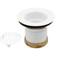 thumbnail image 5 of Westbrass Junior Bar and Laundry Sink Drain Assembly with Strainer Cover, Powder Coat White, 5 of 7