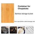 thumbnail image 5 of Organizador de cubiertos de bambú Zonh, soporte para utensilios, tazas de madera, 5 of 5