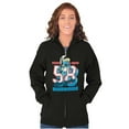 thumbnail image 4 of Vintage Varsity Cheerleader Smurfette Women Plus Size Zipper Hoodie Brisco Brands 2X, 4 of 5