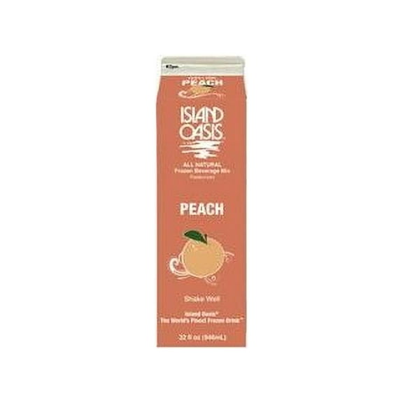 Island Oasis Peach Beverage Mix, 32 Fluid Ounce 12 per case.