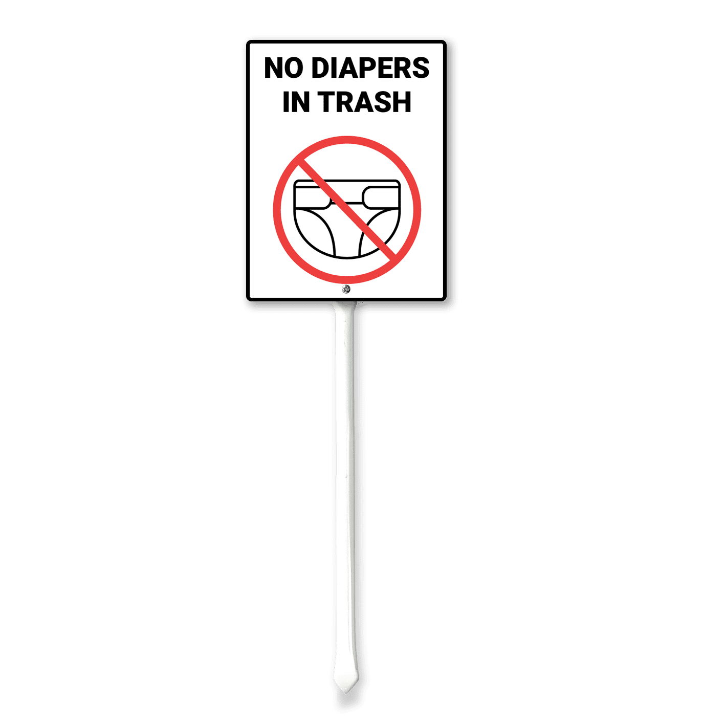 Eveokoki Trash Only No Recycling Sign with Stake - 8x12 Inch Aluminum No  Dumping Signs Outdoor - No Trash Sign - Signs for Private Property -  Walmart.com, image size:1417x1417