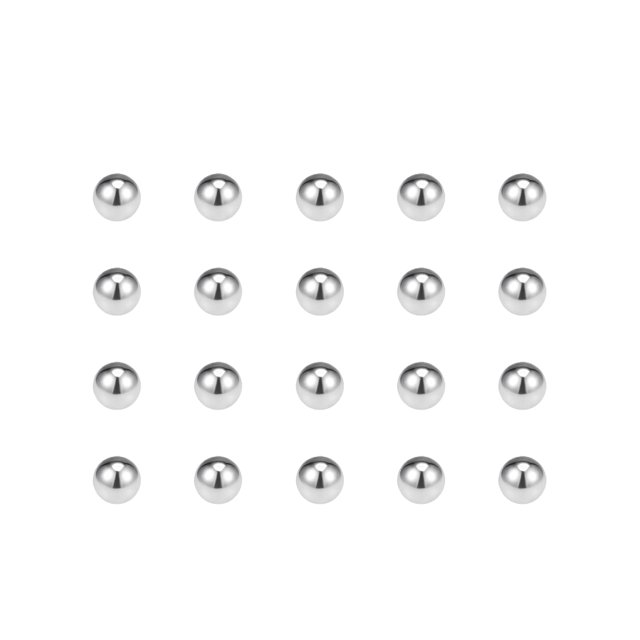 Unique Bargains Boules de Roulement 4mm, Acier Inoxydable 316L Boules de Précision G100 Lot de 50