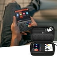 thumbnail image 5 of Case Compatible with Miyoo Mini Plus Portable Game Console, Holder for Handheld Game Player and External TF Card 64G, with Mesh Pocket for Charging Cable, Batteries and Accessories- Black (Box Only) [, 5 of 6