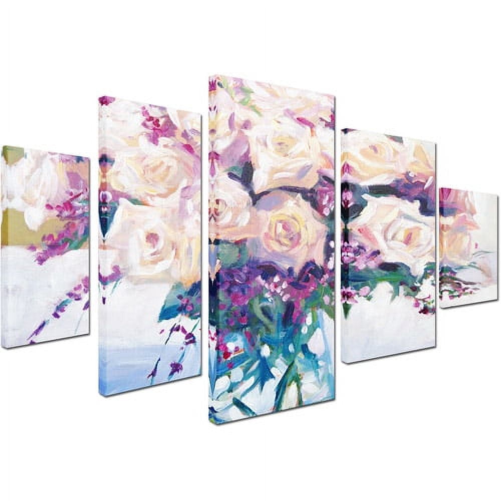 Trademark Fine Art "Ready II" Canvas Art Set by Moises Levy, 5pc Panel Set, 58" x 40"