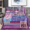 thumbnail image 2 of LHSHID 15 Year Old Girl Gift for Birthday Throw Blanket 15th Birthday Gifts for Girls Quinceanera Gifts 15th Birthday Gift Ideas 15th Birthday Decorations for Girl 40"x50", 2 of 6