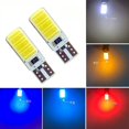 thumbnail image 2 of 6 piezas T10 COB LED Canbus Error libre W5W 3W blanco rojo amarillo coche LED placa de matrícula marcador de luz lámpara Auto Luz de claridad, 2 of 4