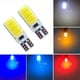 thumbnail image 2 of 6 piezas T10 COB LED Canbus Error libre W5W 3W blanco rojo amarillo coche LED placa de matrícula marcador de luz lámpara Auto Luz de claridad huangjie unisex, 2 of 2