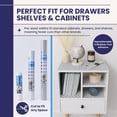 thumbnail image 4 of TidyUps Shelf Liner, Midnight Grid, 23.75 x 6 in, Non-Slip Drawer and Cabinet Liner, 2 Pack, 4 of 8