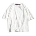 thumbnail image 5 of Rggeeun Men'S T-Shirts Solid Color Short Sleeve Crew Neck Soft Breathable Loose Fit for Summer Outdoor Activities Comfort Tee,White,Xxl, 5 of 5