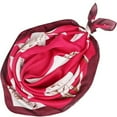 thumbnail image 5 of LQQBOX 27.6" Silk Feeling Head Scarf Women's Fashion Square Neck Satin Scarfs for Bag Hair Scarves Gift, 5 of 7