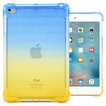 Cute Back Cover Case for iPad 9.7 Tablet (iPad 6th/5th Generation 2018 2017 /iPad Air 2 2014 /iPad Air 1st 2013, 9.7 Inch) - Slim Fit Light Weight Durable Silicone Back Cover Case (Blue Yellow)