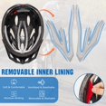 thumbnail image 3 of Casco de bicicleta Zacro ligero para adultos con visera solar desmontable, 3 of 7