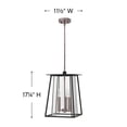 thumbnail image 4 of 2102BK-LL-Hinkley Lighting-Walker - Three Light Outdoor Hanging Lantern in Transitional-Craftsman Style - 11.5 Inches Wide by 17.25 Inches High-Black, 4 of 4