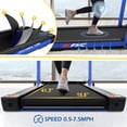 thumbnail image 4 of Aukfa 2 in 1 Under Desk Treadmill- 2.5HP Motorized Running Walking Pad for Home Office Workout- 240 lb Capacity- Blue, 4 of 7