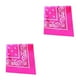 thumbnail image 1 of Bearachild Bandana pañuelo Unisex Hip Hop Banda para el cabello negra Pañuelo para el cuello Sombreros deportivos Muñequeras Cabeza Bufandas cuadradas Rosa roja 2piezas Bearachild CBP119261, 1 of 5