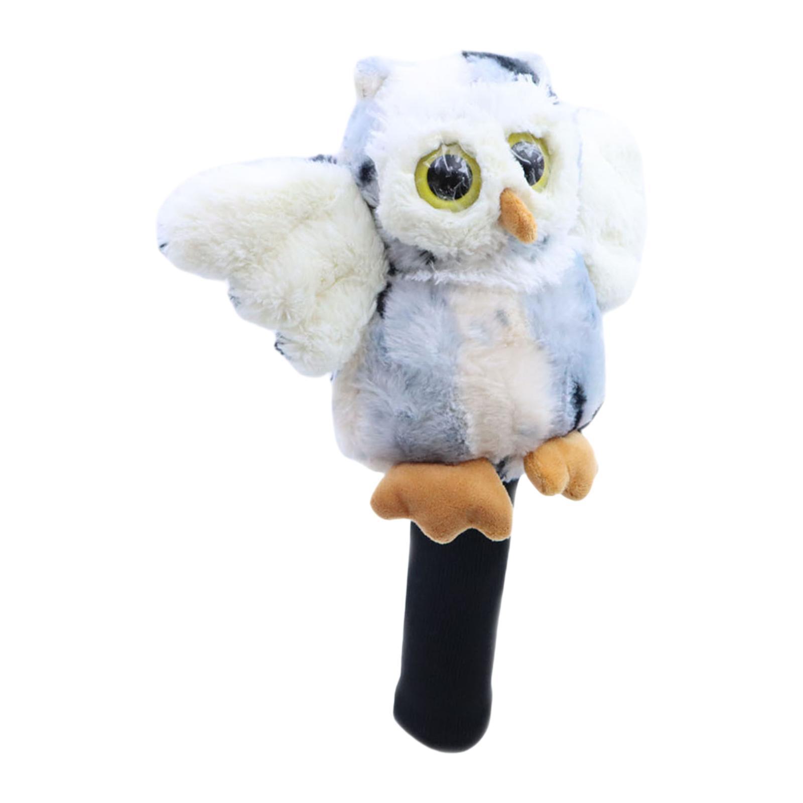 DimyFew Golf Wood Driver Headcover Club Head Cover Novelty Animal Shaped Guard Transport White