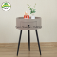 thumbnail image 3 of Mesita de noche de madera de tres patas de estilo nórdico para dormitorio, mesita de noche de lujo Simple, pequeña, redonda, escritorio, taquillas, mesa de centro, 3 of 4