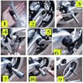 thumbnail image 4 of Conjunto de herramientas de reparación de bicicletas, piñón de rueda de látigo de cadena, herramienta de extracción, extractor de manivela, extractor de soporte inferior, removedor de Casset, 4 of 5