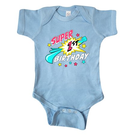 

Inktastic Super 1st Birthday- one year old Gift Baby Boy or Baby Girl Bodysuit