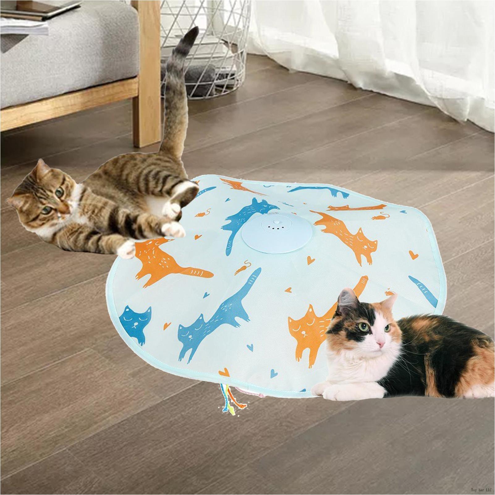 Interactive Cat Toys Motion Automatic Undercover Mouse Toy 4 Rotating