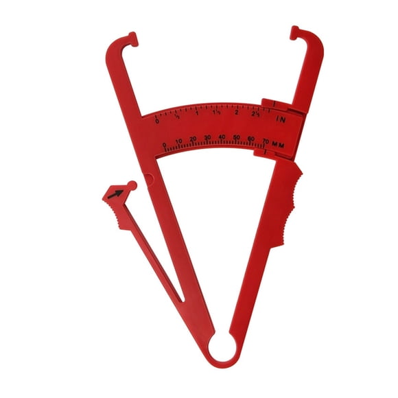 Body Fat Caliper Fitness Clip Fat Loss Tester Calculator Skinfold Measurement Tool with Slim Chart ,Wide Applications