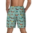 thumbnail image 4 of Balery Dachshund Dog Puppy Mens Swim Trunks Swim Shorts for Men Quick Dry Inseam Beach Shorts with Compression Liner Pocket-X-Large, 4 of 9