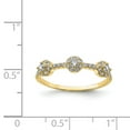 thumbnail image 3 of Stackable Expressions 10 Karat Yellow Gold Cubic Zirconia Ring, 3 of 7