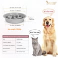 thumbnail image 3 of Comedero lento para perros JASGOOD para comederos de mascotas levantados (gris), 3 of 5