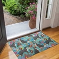 thumbnail image 2 of Bernese Mountain and Flower Door Rugs,Washable Non Slip Door Mats Indoor,Decorative Door Mats,Entry Mat Indoor for Entrance,Bedroom,Kitchen,Bathroom,17"x30", 2 of 6