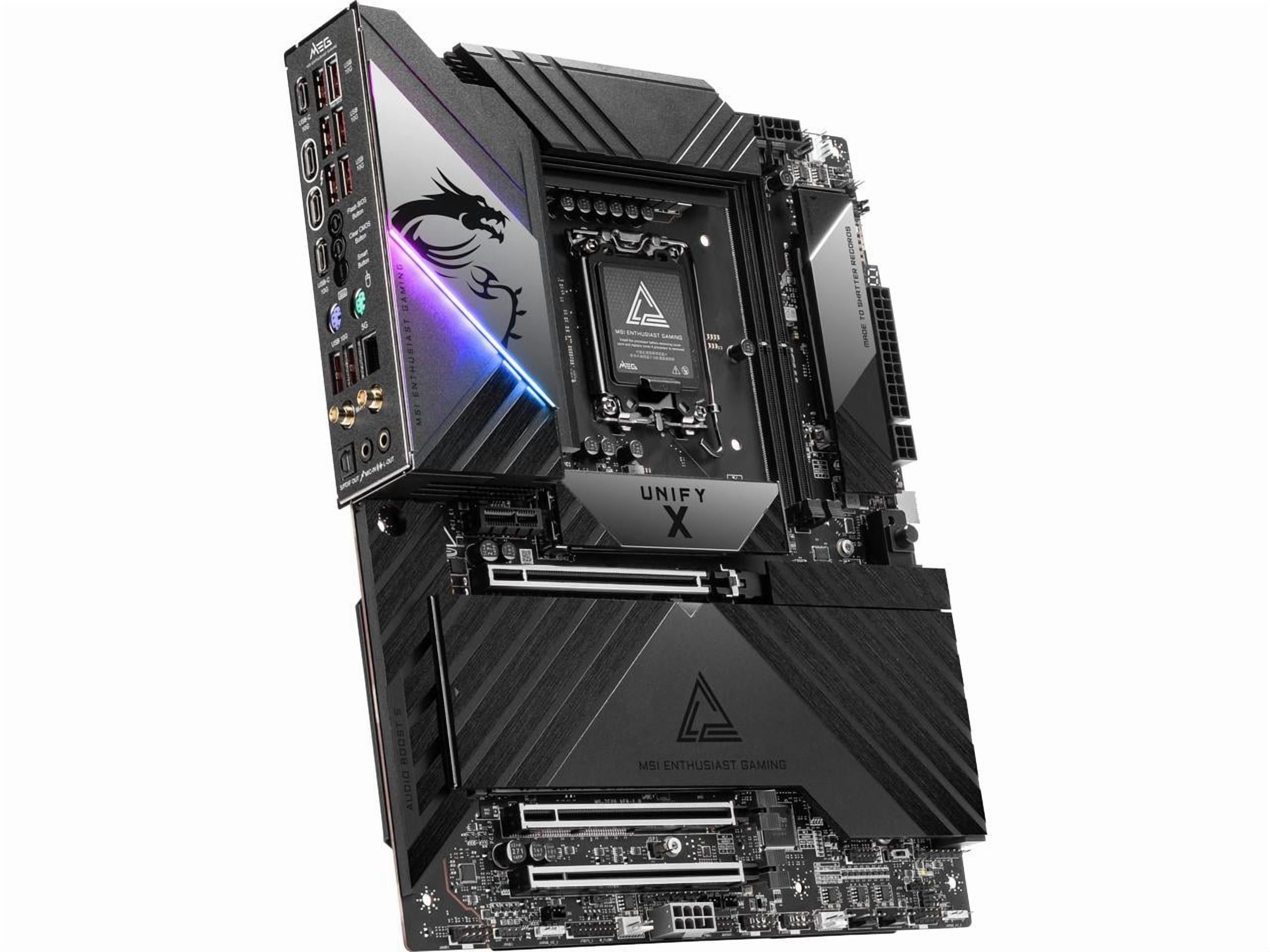 MSI MEG Z890 UNIFY-X Gaming Desktop Motherboard - Intel Z890 Chipset - Socket LGA-1851 - ATX (megz890unify-x)