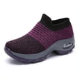 thumbnail image 4 of Zapatillas De Deporte De Punto Transpirables Para Mujer, Cómodos Zapatos Bajos Sin Cordones, Zapatos Con Colchón De Aire Para Mujer, 4 of 4