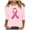 Pink 15003, variant on Womens Breast Cancer Awareness Shirts Pink Ribbon Butterfly Graphic 3/4 Sleeve T-Shirts Cute Funny Breast Cancer Print Tunic Tops