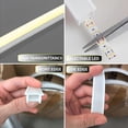 thumbnail image 6 of 16.4ft/5m Silicone LED Diffuser, Recessed Flexible Strip Light Cover Plate, White 12x12/14x14/16x16mm Neon Rope Lights For Indoor Decorative 6-10mm Strip Light Installation Channel, 6 of 12