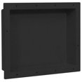 thumbnail image 1 of vidaXL Shower Niche Matt Black 41x51x10 cm, 1 of 5