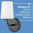thumbnail image 5 of 853452BK Lark Kline - 24W 2 LED Bath Vanity-11 Inches Tall and 14.25 Inches Wide-Black Finish, 5 of 11