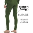 thumbnail image 5 of Mens 100% Merino Wool Base Layer Sets for Ski Midweight Thermal Underwear Top Bottom, 5 of 7