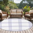 thumbnail image 6 of Purple Buffalo Plaid Round Rug 8ft Washable Circle Rugs Non Slip Farmhouse Checkered Watercolor Large Area Rug Indoor Floor Carpet for Bedroom Kitchen Living Room Home Office Dining Room Nursery, 6 of 9