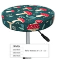thumbnail image 2 of Goofa Amanita Mushroom Printed Stool Covers Round, Waterproof Round Bar Stool Covers Anti-Slip Round Bar Stool Seat Cover with Elastic Bands Durable -13 inch, 2 of 7