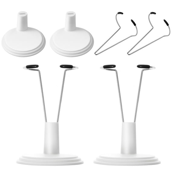 Pawsdot Stuffed Animal Display Stand Dollhouse Hanger White 4 Pcs