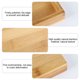 thumbnail image 3 of Bandeja de madera para servir, plato de madera, platos de frutas, bandeja de madera pequeña rectangular natural para fiestas, aperitivos de queso, 3 of 6