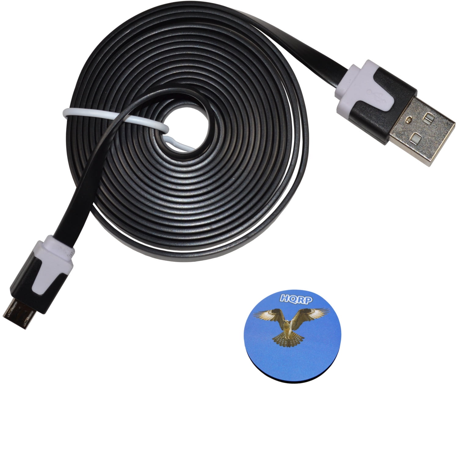 HQRP Long 6ft USB to micro USB Charging Cable for Sony PlayStation 4