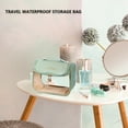 thumbnail image 3 of PVC Makeup Bags Portable with Hook Cosmetic Bag for Holiday Gifts (Pink), 3 of 9