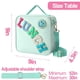 thumbnail image 2 of Bolsa de almuerzo con aislamiento de nailon y correa de hombro ajustable, bolsa de almuerzo preppy, lonchera preppy reutilizable para niñas de la escuela, lonchera para niños, 2 of 5