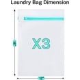 thumbnail image 2 of Bagail Set of 3 Mesh Laundry Bags - 3 Medium Clothes Wash Bag for Blouse, Hosiery, Stocking, Underwear,Lingerie, Travel Laundry Bag, 2 of 3